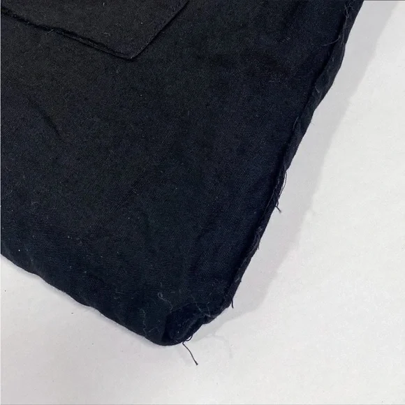 Vintage Crochet Rainbow Granny Square Small Tote Bag with Lining and Pocket - Picture 7 of 7